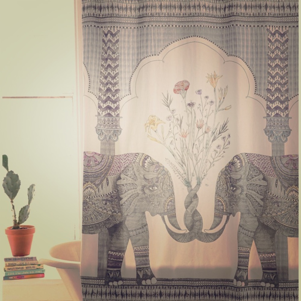 Magical Thinking Elephant Shower Curtain
